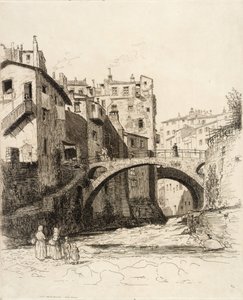 The Two Bridges, San Remo by George Charles Aid