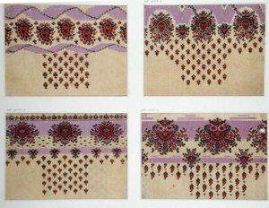Fabric Designs for Paisley Shawls, c.1871 by George Charles Haite