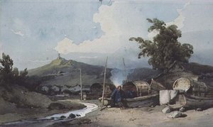 Boat Dwellings, Macao, China by George Chinnery