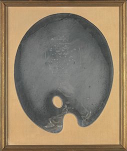 George III Irish Silver: George Chinnery Palette, presented to the Artist by the Artists of Dublin, July 27, 1801