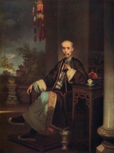 How Qua, Head of the Hong Merchants in Canton by George Chinnery