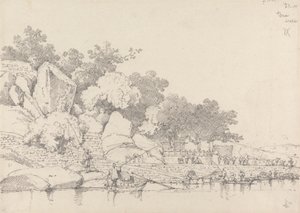 Lap House, Inner Harbour, Macau by George Chinnery