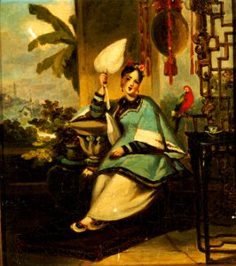 Portrait of a Girl with a Parrot
