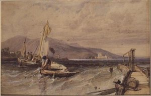 Castle Douglas, Loch Leven by George Clarkson Stanfield
