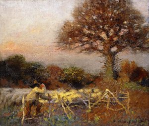 A Sheepfold, Early Morning by George Clausen