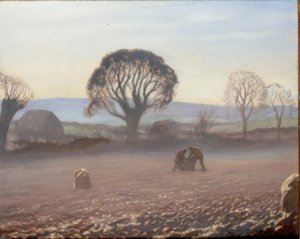 Autumn Morning – Potato Harvest by George Clausen