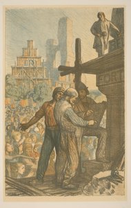Construction Workers in a Crowd