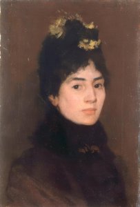 Portrait of Mrs. Mark Fisher by George Clausen