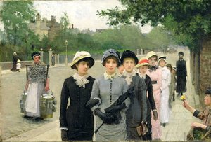 Schoolgirls, 1880