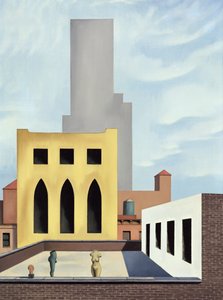 Sculpture on a Roof by George Copeland Ault