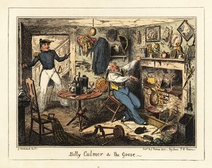 A Naval Lieutenant Summons an Old Midshipman to Duty (lithograph)