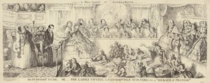 A satirical cartoon of the Queens Bench by George Cruikshank