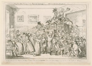 A scene at the London Museum Piccadilly by George Cruikshank