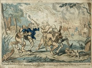 All Among the Hottentots Capering Ashore by George Cruikshank