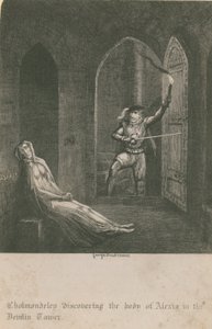 Cholmondeley discovering the body of Alexia by George Cruikshank