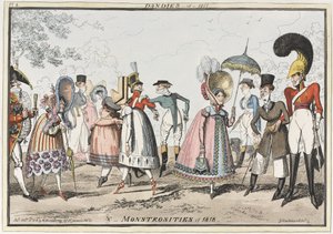 Dandies of 1817 & Monstrosities of 1818, 1818 by George Cruikshank