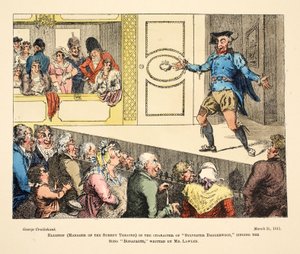 Elliston (Manager of the Surrey Theatre) in the character of 