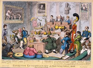 Exhibition at the Royal Horticultural Society, London by George Cruikshank