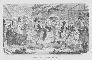 Horticultural Fate, i.e., rain at a fete by George Cruikshank