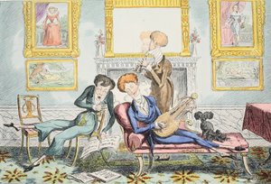 Hummingbirds or A Dandy Trio, pub. 1835