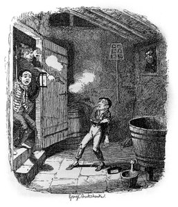 Illustration for Oliver Twist by Charles Dickens, by George Cruikshank by George Cruikshank