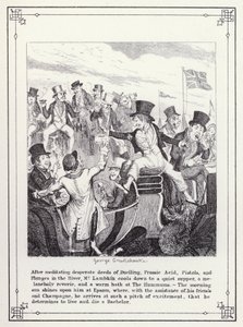 Illustration for The Bachelor’s Own Book, or The Progress of Mr Lambkin (Gent) by George Cruikshank