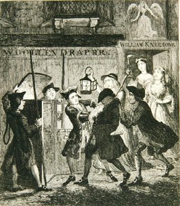Jack Sheppard tricking Shotbolt the Gaoler, illustration from 