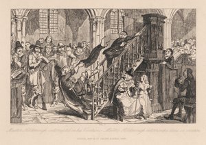 Master Holdenough Interrupted in his Vocation by George Cruikshank