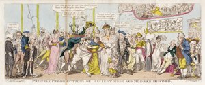 Princely Predilections or, Ancient Music and Modern Discord by George Cruikshank