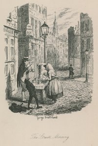 Scene of London life: The streets - morning by George Cruikshank