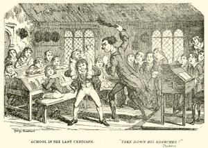School in the Last Century by George Cruikshank