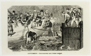 September - Over-Boarded and Under-Lodged from George Cruikshank