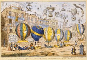 Taxi Balloons by George Cruikshank