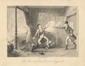 The Arrest of Lord Edward Fitzgerald by George Cruikshank