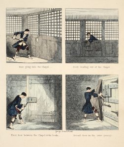 The Escape No. 2, Illustration from Jack Sheppard: A Romance by William Harrison Ainsworth, 1839