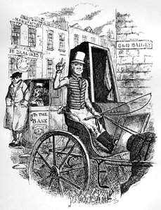 The Last Cab Driver, and the First Omnibus Cad by George Cruikshank