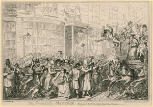 The Piccadilly Nuisance: Dedicated to the Worthy Acting Magistrates of the District by George Cruikshank