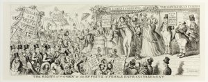 The Rights of Women or the Effects of Female Enfranchisement from George Cruikshank