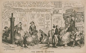 The Spring Quarter; cartoon by George Cruikshank