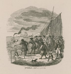 The promenade, Greenwich Hospital by George Cruikshank