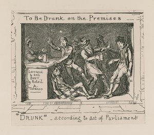 To be drunk on the premises by George Cruikshank