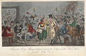 Tom and Jerry Masquerading it among the cadgers in the black slums, in the Holy Land, Life in London, etc., by Pierce Egan