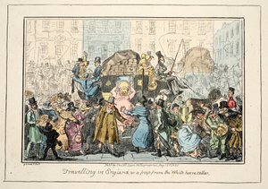 Travelling in England - or a Peep from the White Horse Cellar by George Cruikshank
