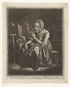 Portrait of Bookseller Isabella Tinkler from Richmond at Age 92 by George Cuitt (I)