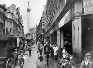 Monument Street and Monument, City of London by George Davison Reid