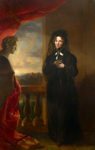 Portrait of Empress Elizabeth Alexeievna in Mourning Dress