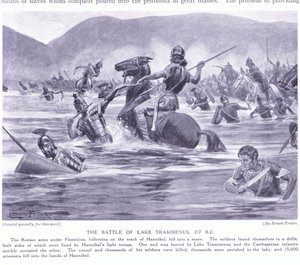 The Battle of Lake Trasimenus 217 BC by George Derville Rowlandson