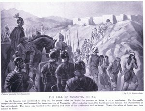 The fall of Numantia 133BC