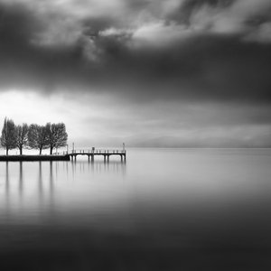 Serene Lake Pier