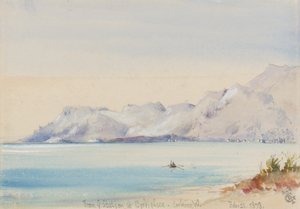 From the Station at Bordighera, Looking West, 25th February 1878
